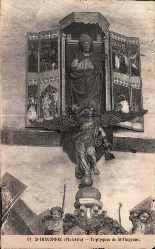 St-Thégonnec — Triptychon von St-Thégonnec — Verlag auf der Karte gedruckt - Vorderseite