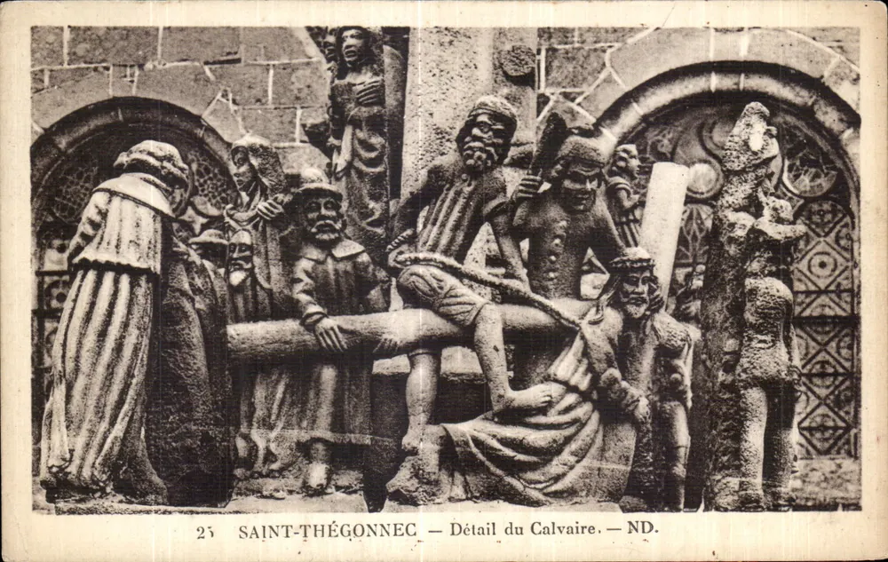 Saint-Thégonnec — Detail des Calvarys — ND. - Vorderseite