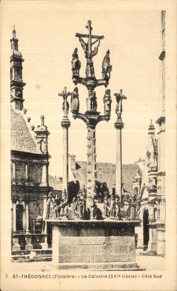 St-Thégonnec (Finistère) — Der Calvarienberg (16. Jahrhundert) — Südseite - Vorderseite