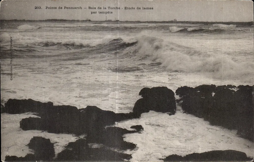 Pointe de Penmarch — Baie de la Torche — Studie von Wellen bei Sturm — Nationale Sammlung Quimper, n° 293 - Vorderseite