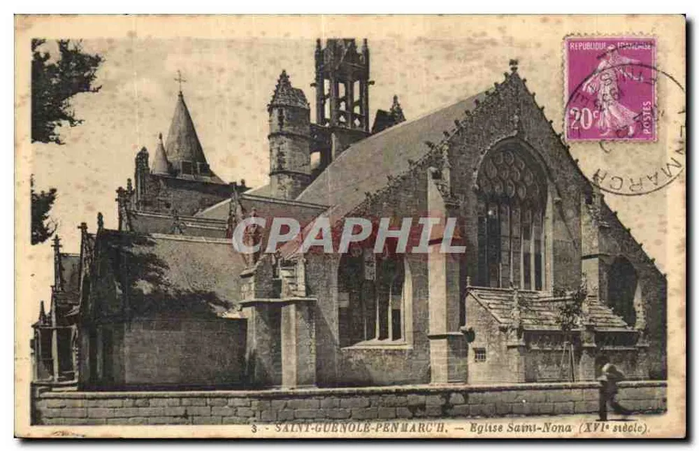 Saint-Guenolé-Penmarc'h — Kirche Sainte-Nona (16. Jahrhundert) - Vorderseite
