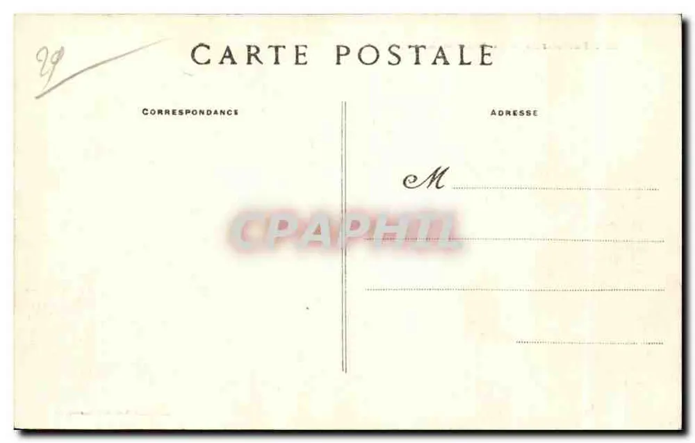 Penmarch — De Punta van de Torche — Collectie Villard, Quimper - Achterkant