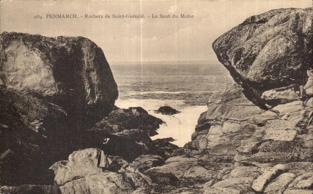 Penmarch - Felsen von Saint-Guénolé - Der Mönchssprung - Vorderseite