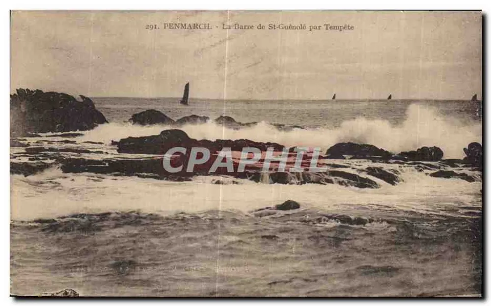 Penmarc'h - Die Barre von St-Guénolé bei Sturm — n°291 - Vorderseite