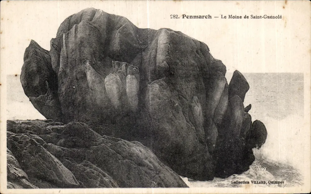 Penmarch — O Moine de Saint-Guénolé — Coleção Villard, Quimper - Frente