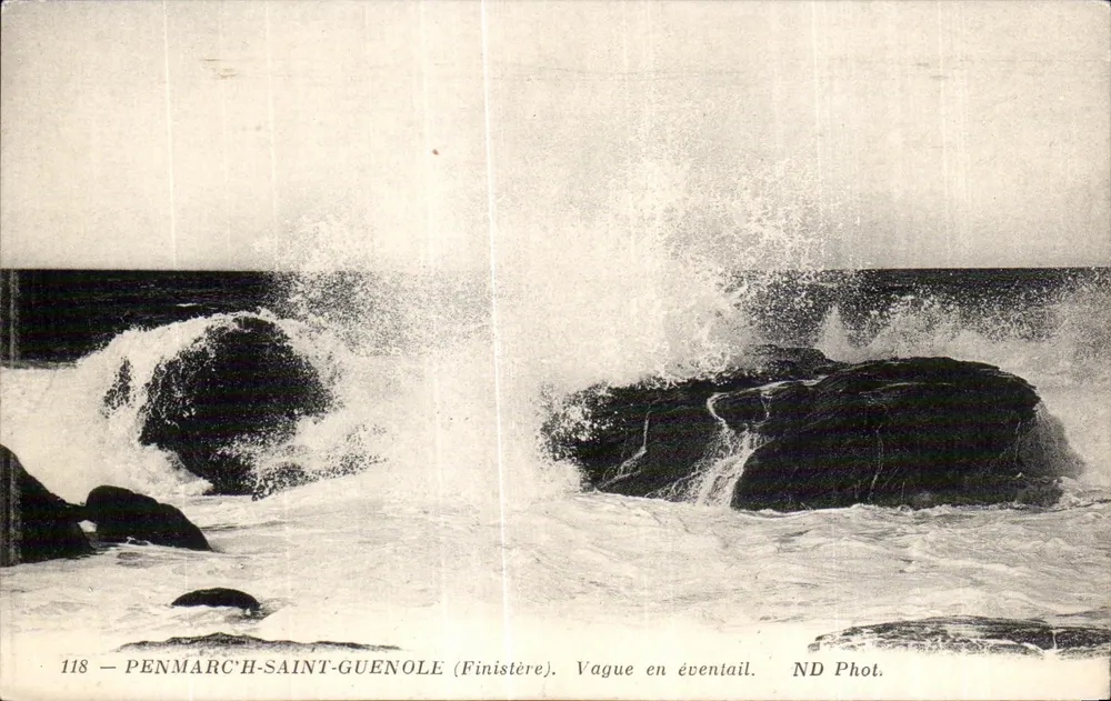 Penmarc'h-Saint-Guenole (Finistère) — Fächerförmige Welle — ND Phot. - Vorderseite