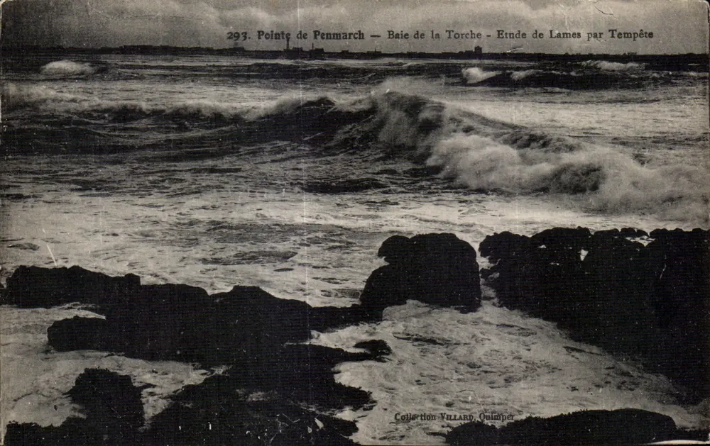 Pointe de Penmarch — Baie de la Torche — Studie von Wellen bei Sturm — Sammlung Villard, Quimper - Vorderseite