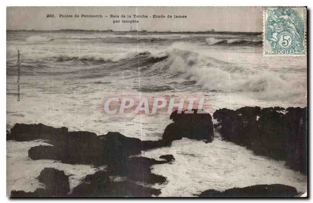 Pointe de Penmarch — Baie de la Torche — Studie der Wellen bei Sturm — Calicchio Villemarquiner - Vorderseite