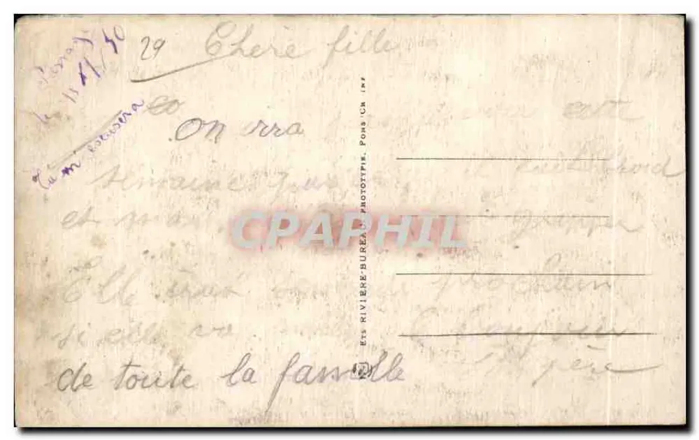 St-Guénolé-Penmarch (Finistère) — Die Wilde Küste — Verlag Rivière-Bureau, Nr. 3171 - Rückseite