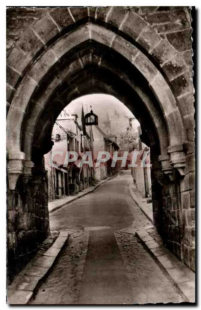 Dinan (C.-du-N.) — Die Pforte und die Straße von Jersual — Moderne Ansichtskarte - Vorderseite