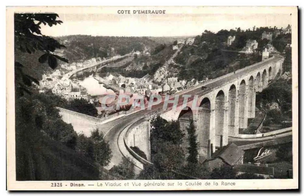 Dinan — Der Viadukt und allgemeine Ansicht der Rance — Edition Mestiv Rennes n°2328 - Vorderseite