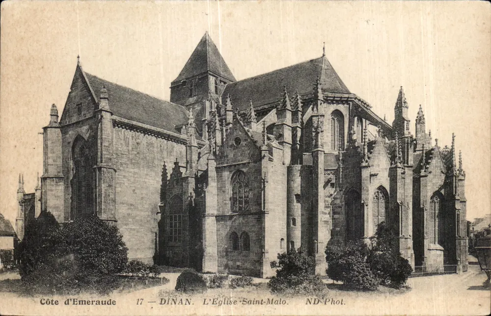 Dinan - A Igreja de Saint-Malo — Côte d'Émeraude, 17 — ND Phot. - Frente