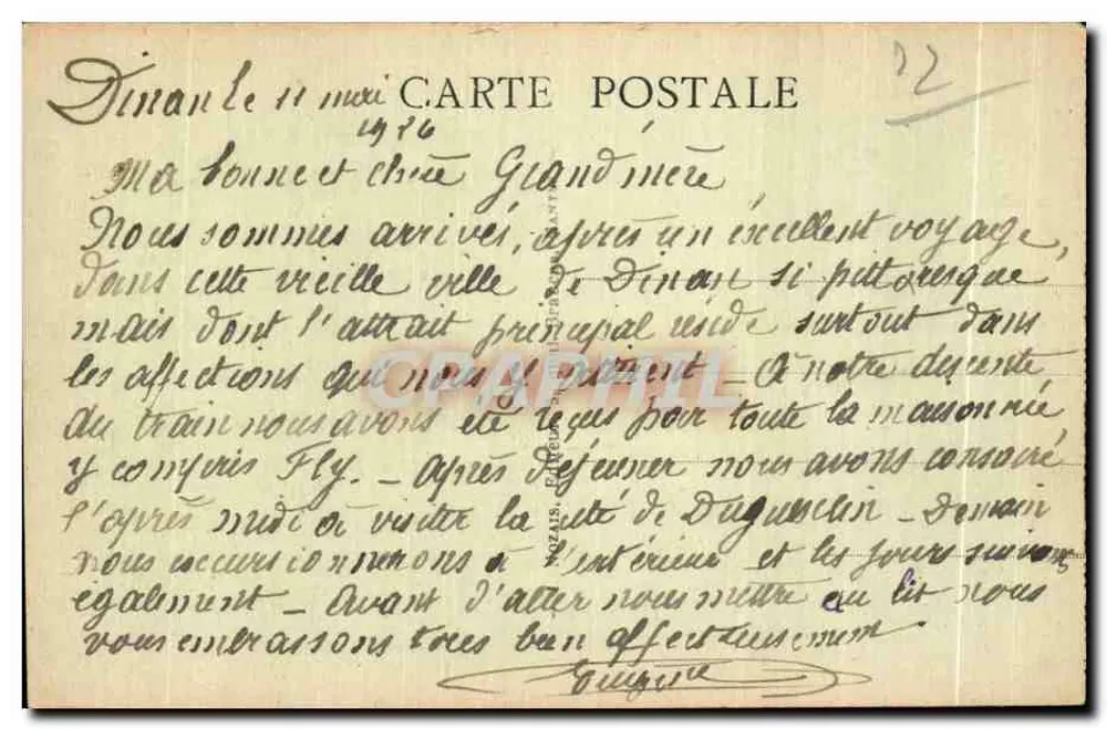 Dinan - A Porta do Jerzual — editor anônimo, n° 44 - Verso