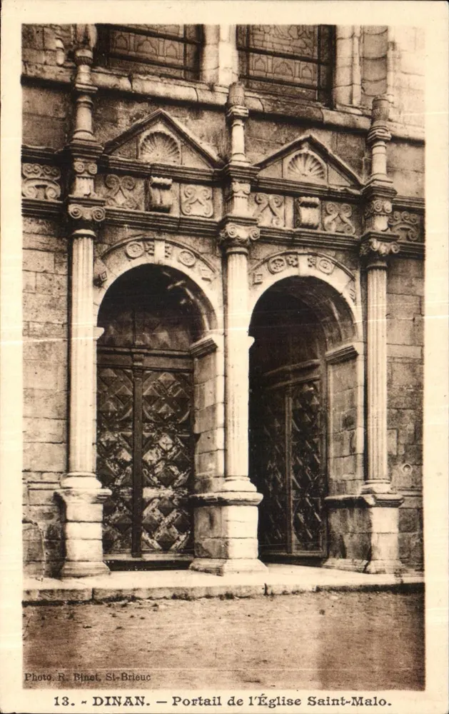 Dinan — Portal der Kirche Saint-Malo — Foto R. Binet, St-Brieuc, n°13 - Vorderseite