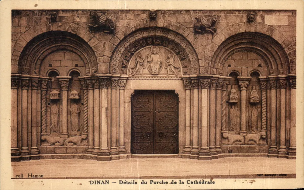 Dinan — Details des Portal der Kathedrale — phot. Bourin-Hacot - Vorderseite