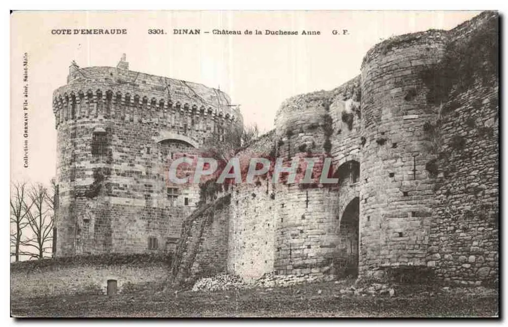 Dinan — Castelo da Duquesa Ana — Cote d’Emeraude, série 3304 - Frente