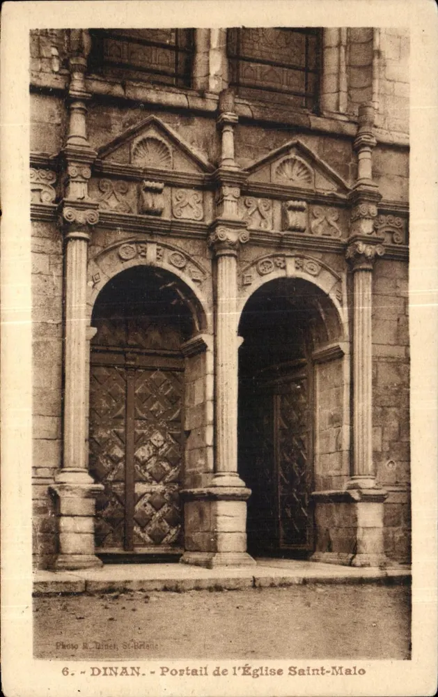 Dinan - Portal der Kirche Saint-Malo — Foto R. Linet, St-Briac, n°6 - Vorderseite