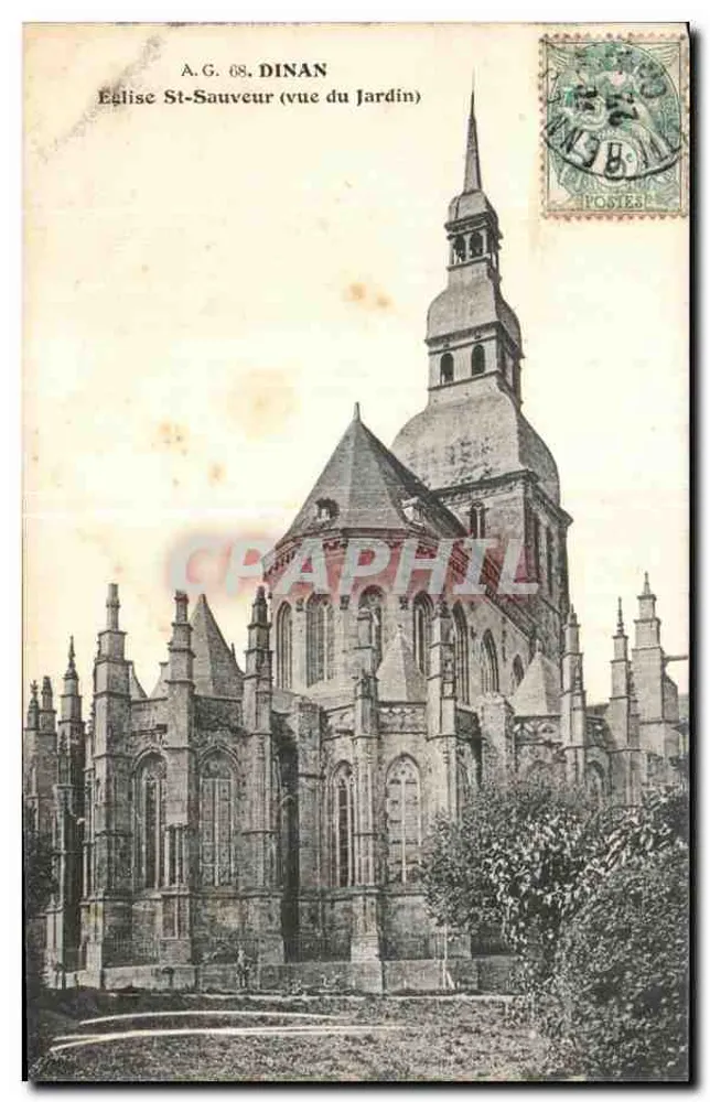St-Sauveur Kirche (Ansicht vom Garten) — Dinan — A.G. 08 - Vorderseite