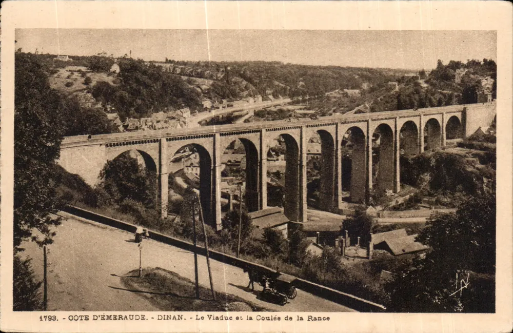 Côte d'Émeraude - Dinan - Der Viadukt und der Rance-Fluss — Laurent-Nel, Rennes - Vorderseite