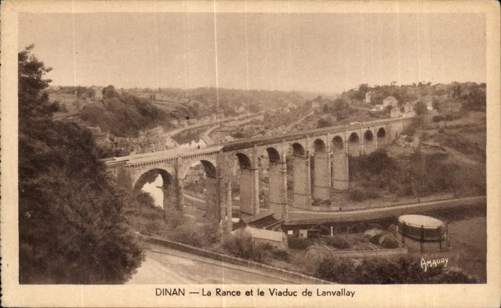 Dinan — Die Rance und der Viaduc de Lanvallay — Amaury - Vorderseite