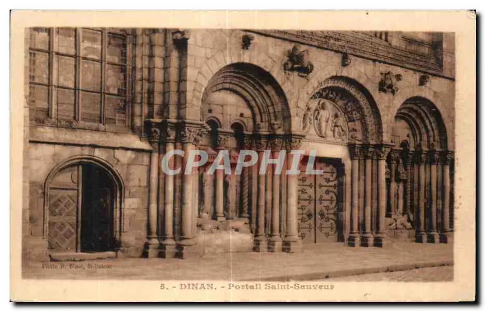Dinan - Portal de São Salvador — Foto H. Blaet, St-Brieuc, n°5 - Frente