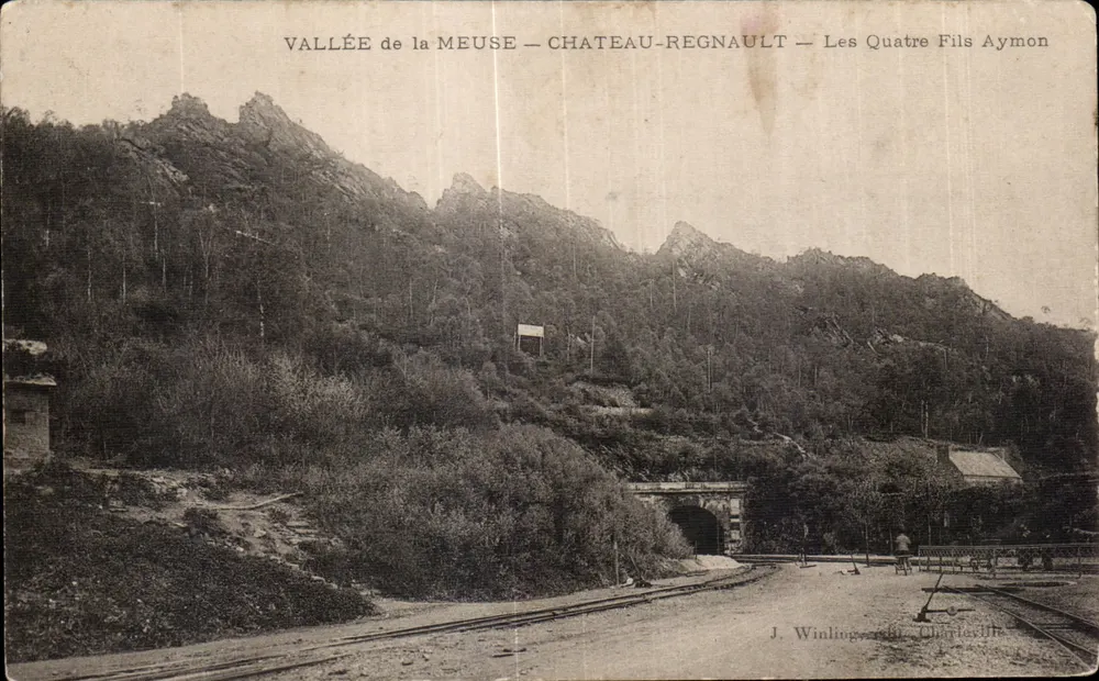 Tal der Maas — Château-Regnault — Die vier Söhne Aymons — J. Winling, Verlag Charleroi - Vorderseite