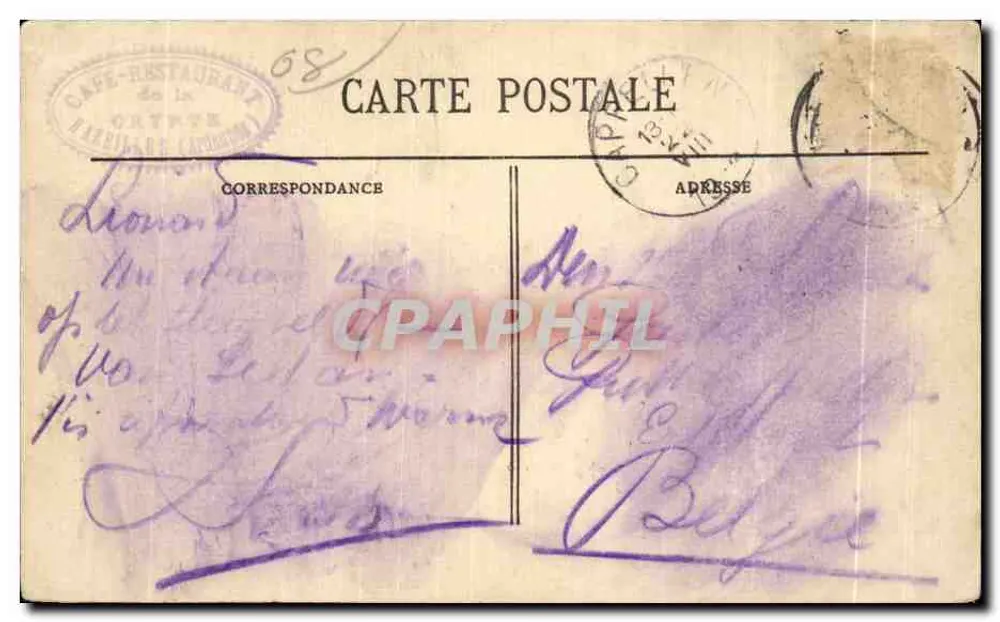 Bazeilles em 1870 — Batalha de Bazeilles — C. Merlesse, editor Sedan - Verso