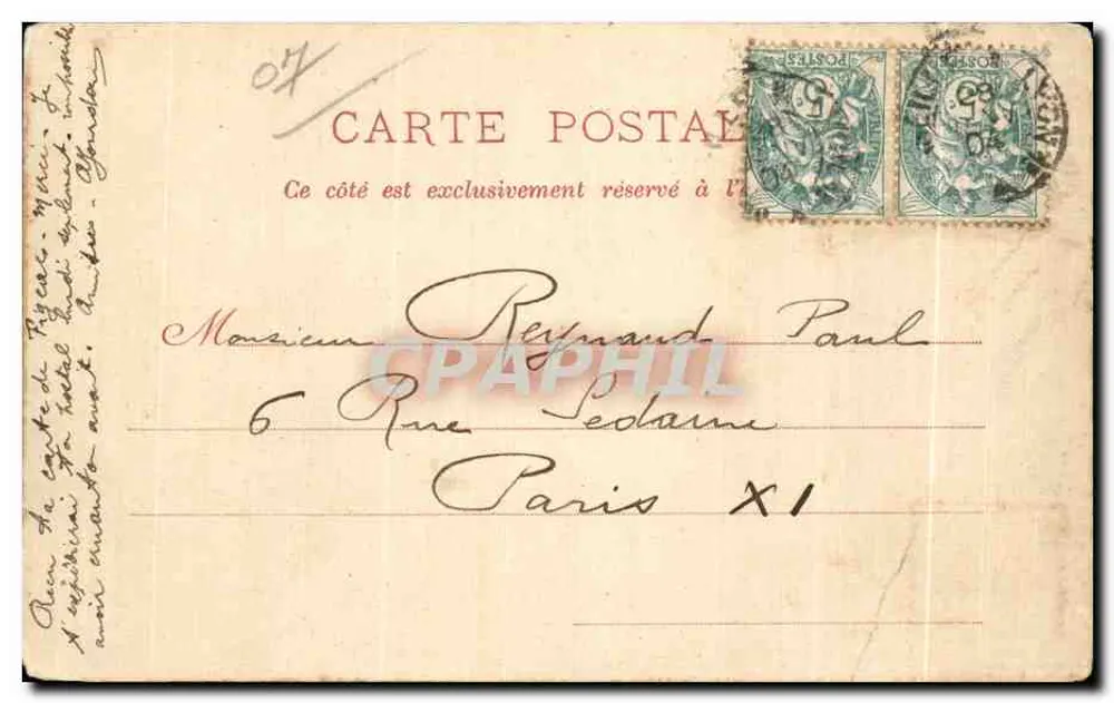 Tournon - Hôtel-de-Ville — éditeur J.-M. et n° de série 28/1 - Achterkant