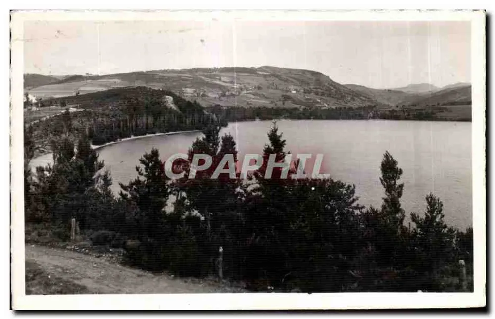 See Issarlès (Ardèche) — Blick auf den See und die Hügel — Künstlerische Ausgabe Hamid-Cadet - Vorderseite