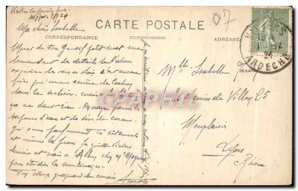 Viviers-sur-Rhône — Un côté de la Cathédrale — Édit. Combe - Rückseite