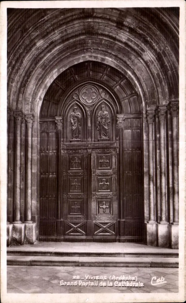 Viviers (Ardèche) — Grand Portail de la Cathédrale — Cap - Vorderseite