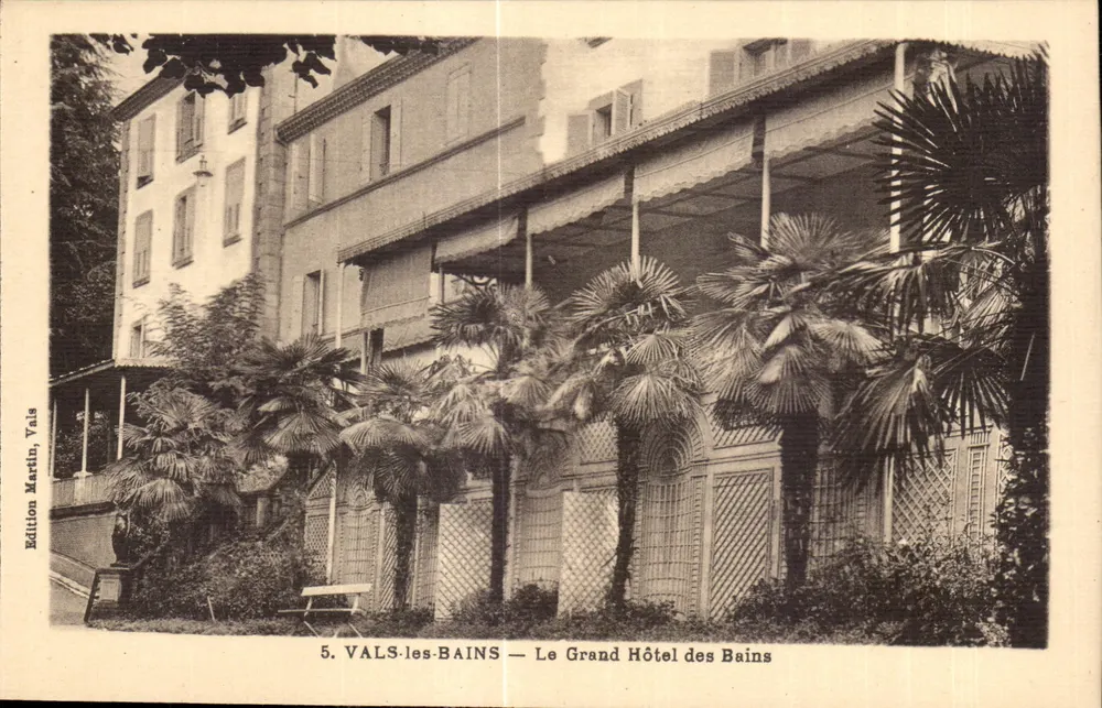 VALS-les-BAINS — Das Grand Hotel des Bains — Edition Martin, Vals - Vorderseite