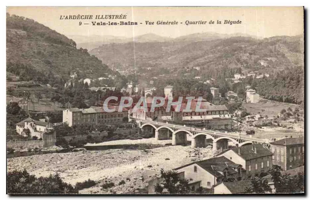 Vals-les-Bains — Allgemeine Ansicht — Viertel Bégude — L'ARDÈCHE ILLUSTRÉE n°9 - Vorderseite