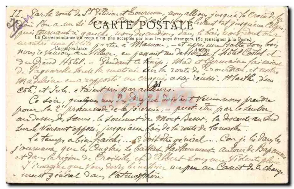 La LOUVESC — Das Domaine de Grange Neuve — D. Pallion, Verlag Lyon - Rückseite