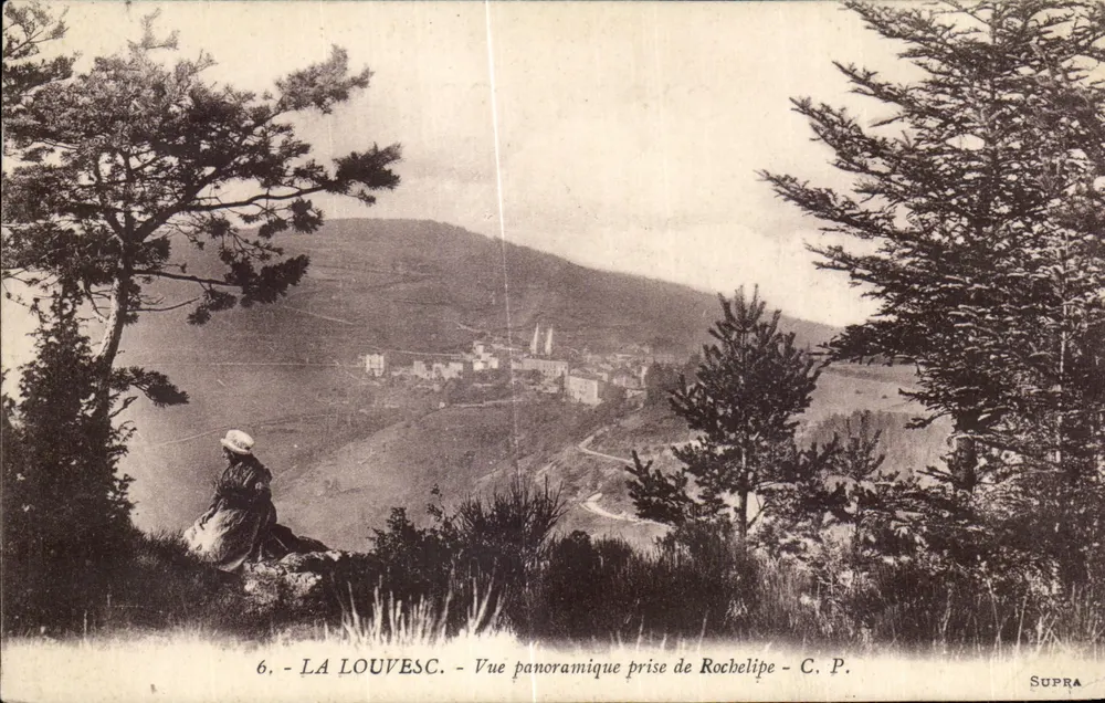 La Louvesc - Panoramablick vom Rochelipe - C.P. - SUPRA - Vorderseite
