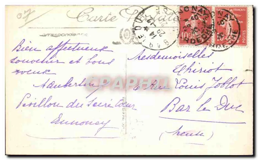 Annonay — Allgemeiner Blick und Place des Cordeliers — Selecta - Rückseite