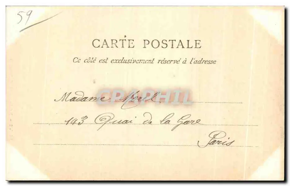 LILLE — Prefeitura da Madeleine — A. Tittoré - Verso