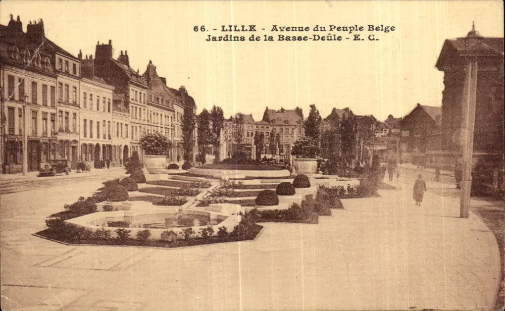 Lille - Avenue du Peuple Belge - Jardins de la Basse-Deûle - E.C. n°66 - Vorderseite