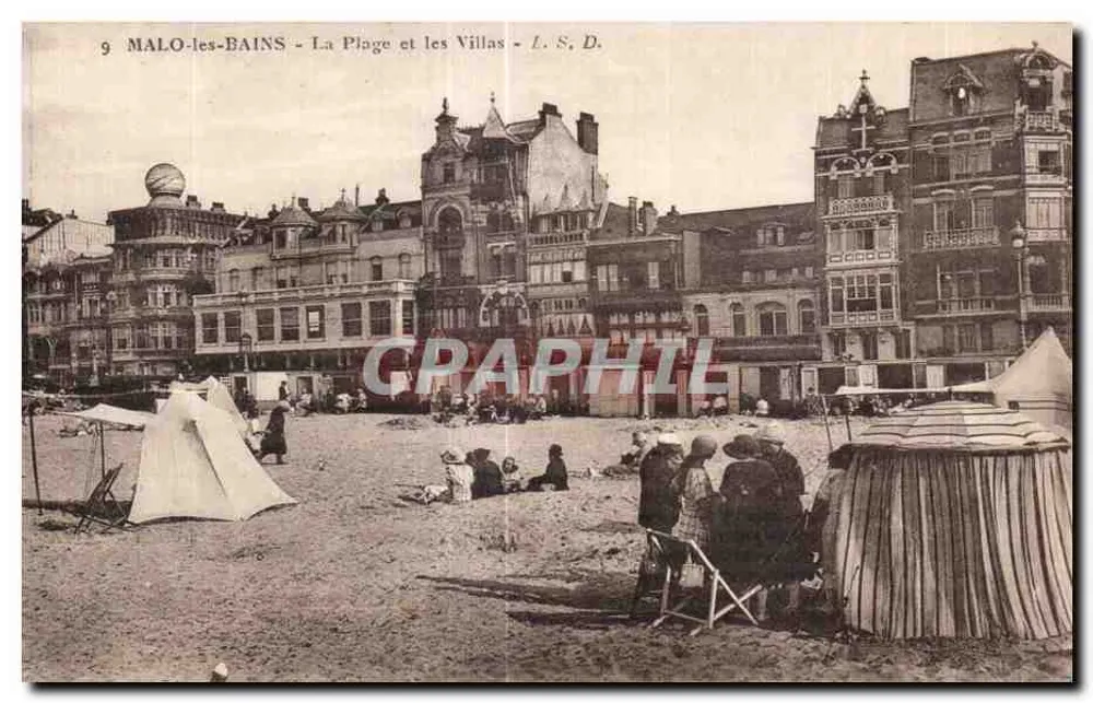 MALO-les-BAINS - Die Strandpromenade und die Villen - L. S. D. - Vorderseite