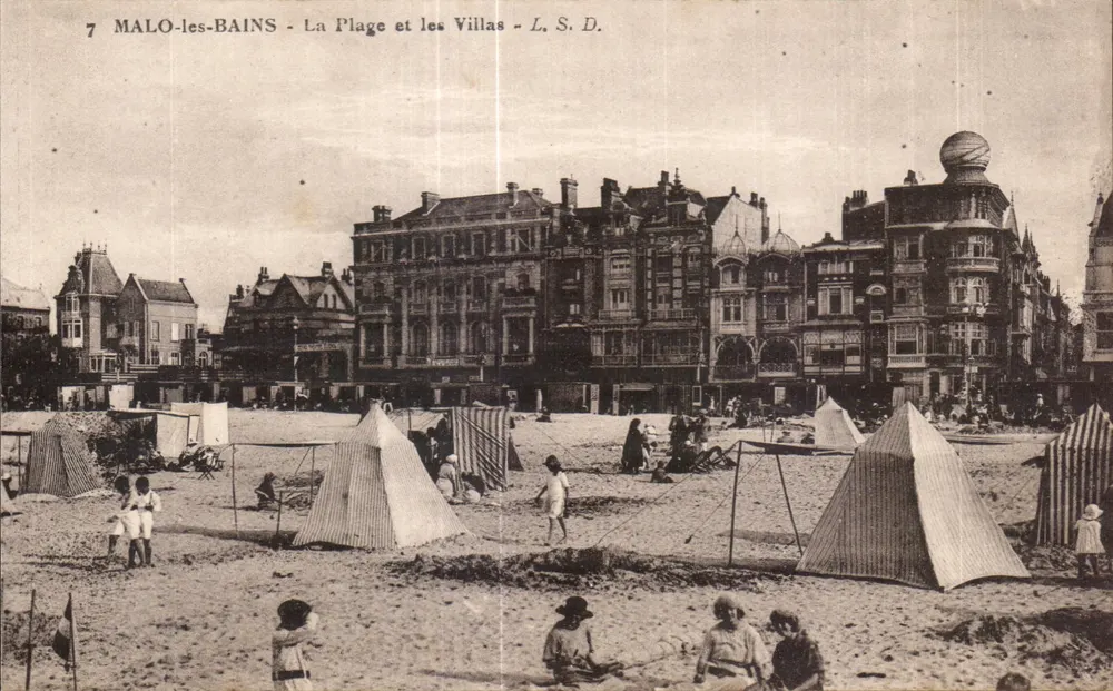 MALO-les-BAINS - Die Strandpromenade und die Villen - L. S. D. - Vorderseite