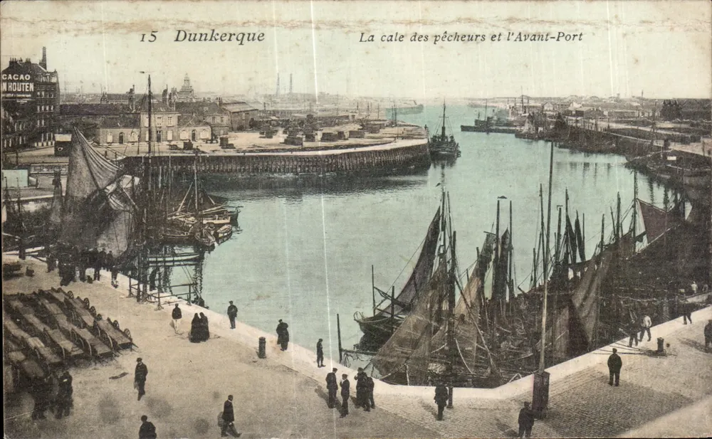 Dunkerque — La cale des pêcheurs et l'Avant-Port — éditeur CACAO IN ROUTEN - Vorderseite