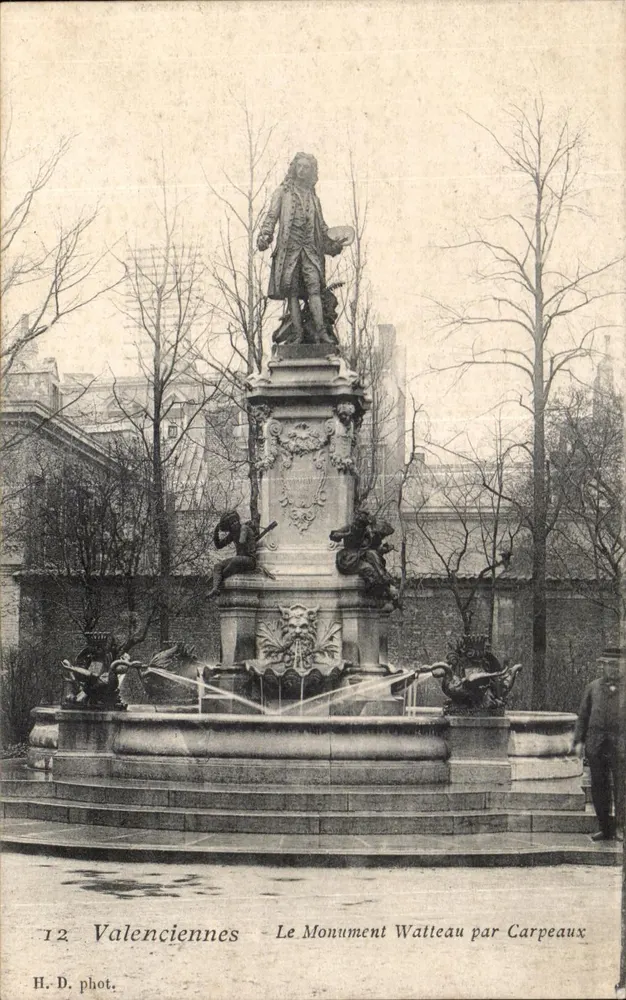 Valenciennes — Das Watteau-Denkmal von Carpeaux — H.D. phot. - Vorderseite