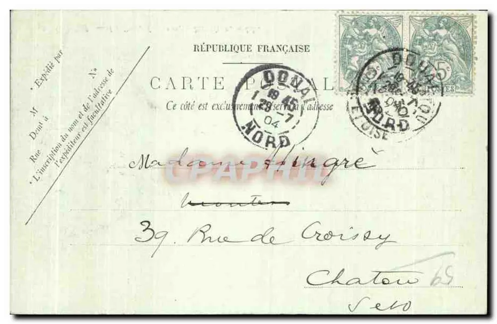 Douai — A Porta de Arras — Exterior — LL. - Verso