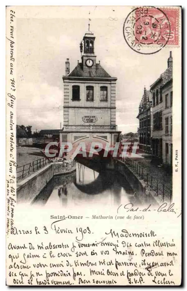Saint-Omer — Mathurin (vista frontal) — B. F., Paris - Frente