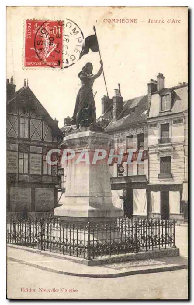 Compiègne — Joana d'Arc — Edição Nouvelles Galeries - Frente