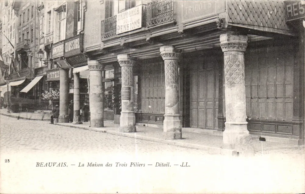 Beauvais — Das Haus der Drei Säulen — J.L. - Vorderseite