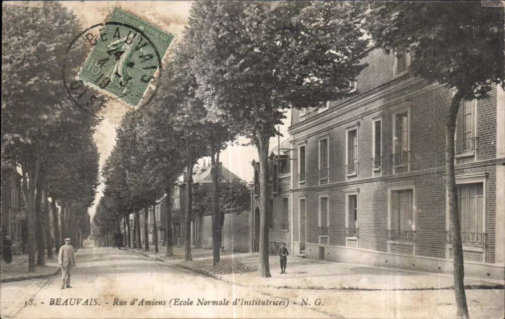 Beauvais - Rue d'Amiens (Escola Normal de Institutoras) - N.G. - Frente