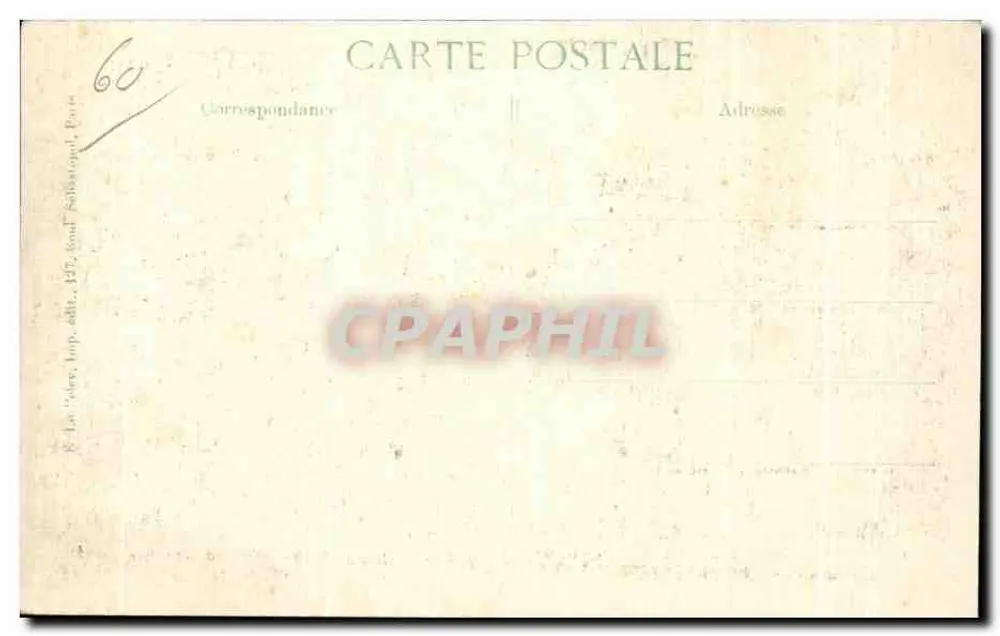 Het brug van Creil — Draaibrug van metaal over de rivier de Seine — Uitgever B.P.D. - Achterkant