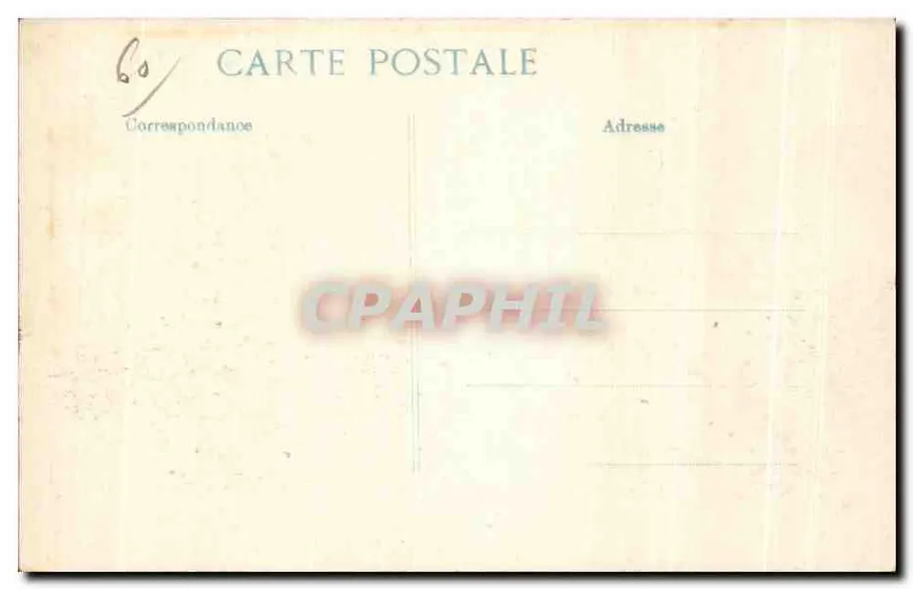 Die zerstörte Brücke von Creil — Creil — Verlag BLP, Nr. 60 - Rückseite