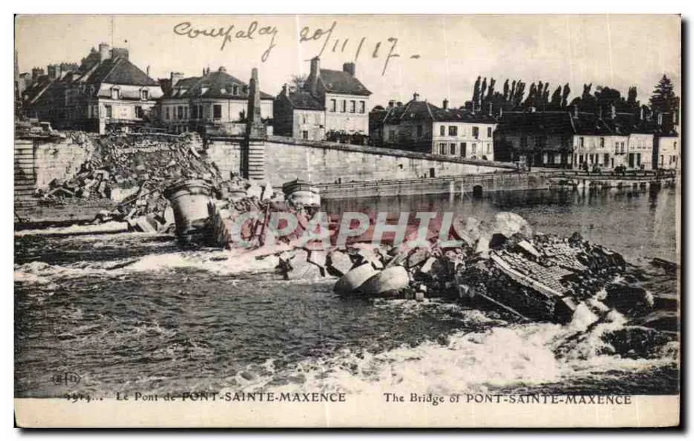 Brücke von Pont-Sainte-Maxence — Not nach Zerstörung — Verlag: (16) n° 1974 - Vorderseite